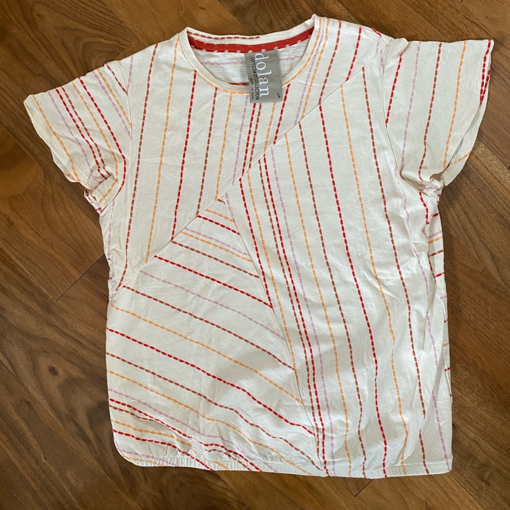 Dolan left cost collection striped shirt